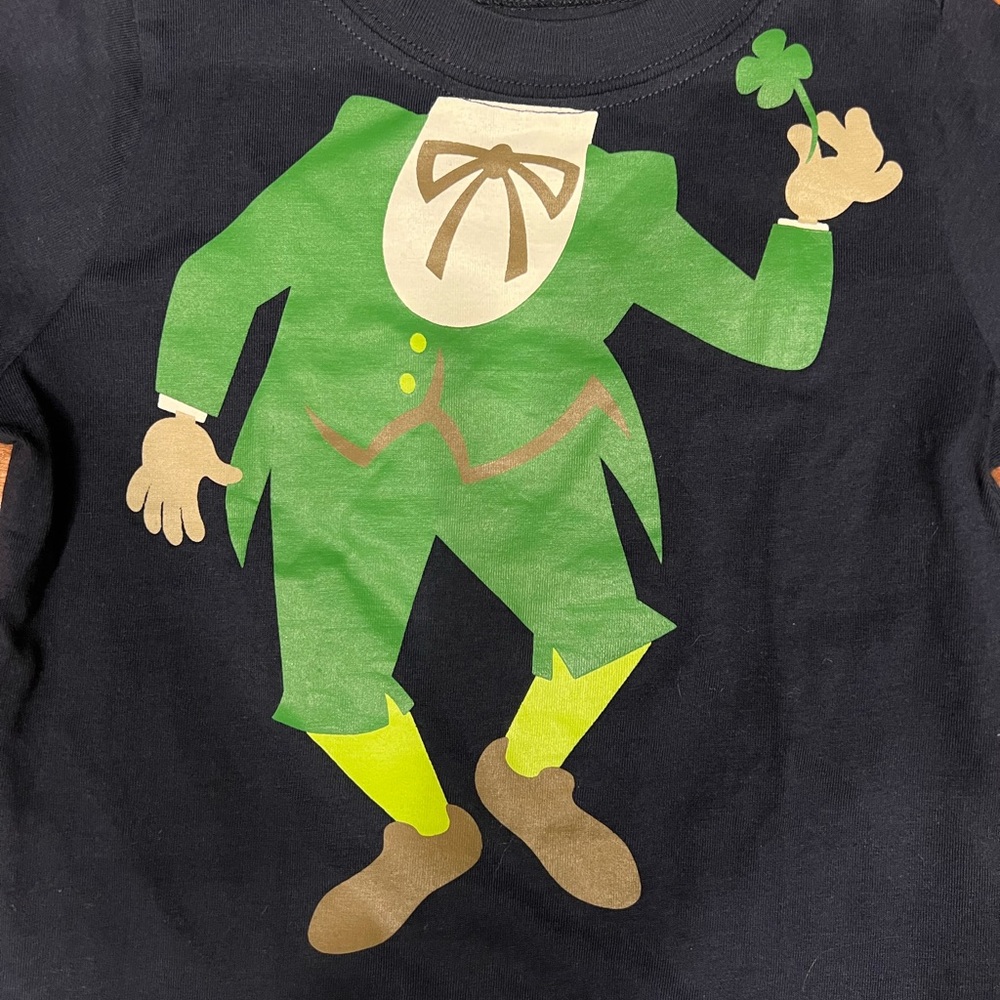 NWT St Patrick’s Day 12-18 months tshirt; Leprechaun tshirt; Crazy 8 - Picture 3 of 5